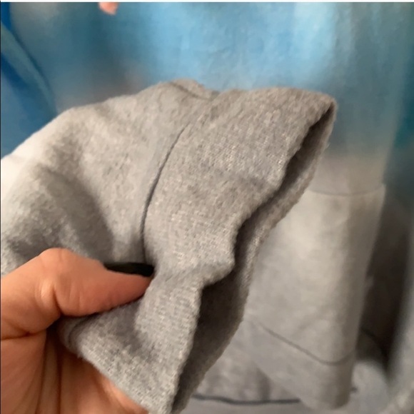 Theo and Spence Tie Dye V Neck Drawstring Hoodie - Picture 6 of 8